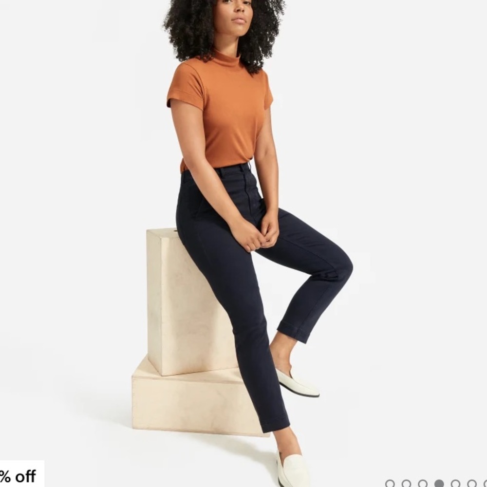 Everlane The Slim-Leg Crop Black Size 4